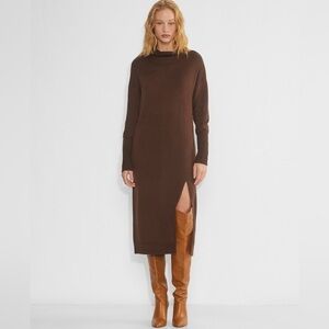 Wilfred Free Cyprie Dress Brown Size XS Aritzia #75007